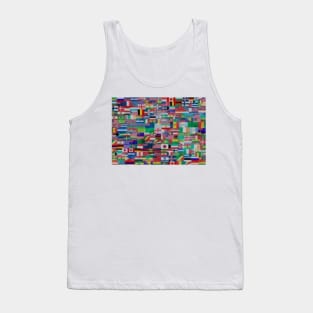 Flag of the world waving flags Tank Top